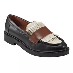 MARC FISHER Black, Creme and Brown Calixy Loafer-8